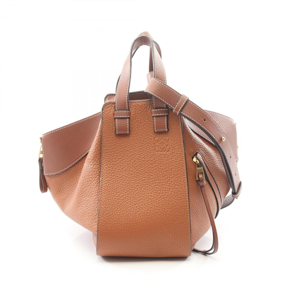 Loewe Hammock Top Handle Bag Leather Brown